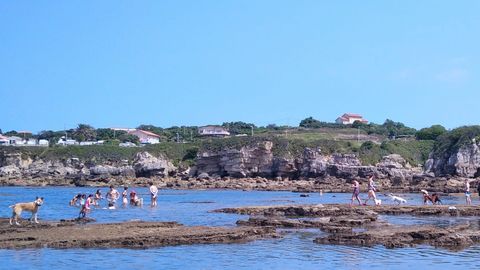 La playa del Rinconn, en Gijn