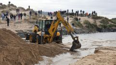 Momento en el que consigui abrirse el paso del agua entre la laguna y el mar.