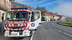 Intervencin de los bomberos de O Carballio.