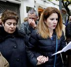 Los padres de Laura Alonso, Ces�reo y Ramona, en Ourense.