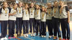 Equipo de voleibol femenino del colegio San Ignacio de categoria infantil