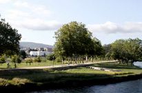 La Illa das Esculturas es uno de los espacios de Pontevedra susceptibles de ser inundables. 