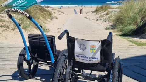 Silla de ruedas autopropulsada en Valdoviño