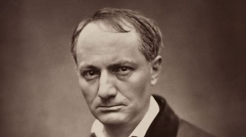 Detalle de un retrato de Charles Baudelaire realizado por tienne Carjat en 1863