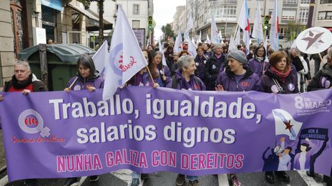 Manifestacin por el 8M en Vigo