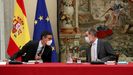 El rey y Pedro S�nchez, este martes en la reuni�n anual del Patronato del Instituto Cervantes