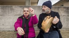 Consuelo dos Queixos, nunha imaxe de arquivo con Xabier Daz 