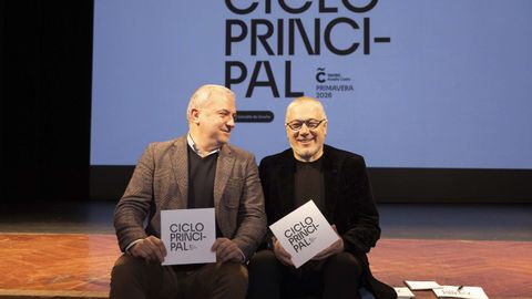 El concejal de Cultura y Turismo, Gonzalo Castro y el director del recinto, Xos� Paulo Rodr�guez.