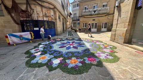 Alfombras florarles en Muros
