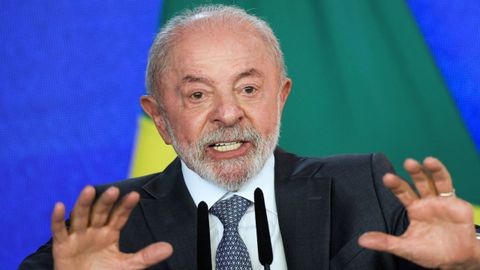 El presidente de Brasil, Luiz In&aacute;cio  Lula  da Silva