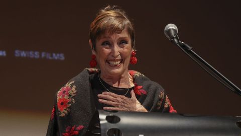 Ver�nica Forqu�, durante la entrega del premio Cineuropa en el 2021