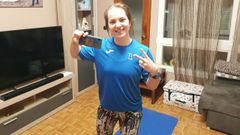 Mila Varela es una de las monitoras del gimnasio Trabazos