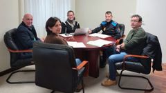 La reunin se celebr ayer en el consistorio de Muxa.