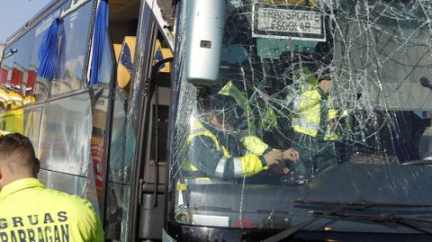 El conductor de un autob�s escolar da positivo por coca�na tras sufrir un accidente en Fuenlabrada