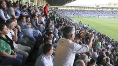 Llenazo en A Malata en el choque entre el Racing y el Deportivo el pasado curso.