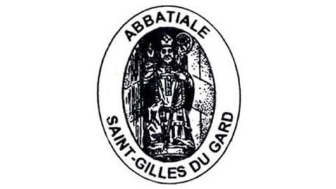 Sello de la abada de Saint-Gilles du Gard, en Francia.