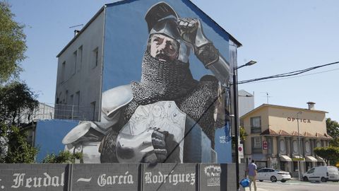 Se�or Garc�a Rodr�guez de Valcarce, obra de Wedo Go�s, en la avenida de Galicia