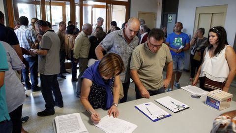 Imagen de archivo del a&ntilde;o 2019 cuando el vecindario de Ordes&nbsp; y el Concello expresaron su rechazo al proyecto del vertedero de inertes de Lesta