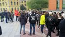 Los estudiantes se concentran en el campus de El Miln