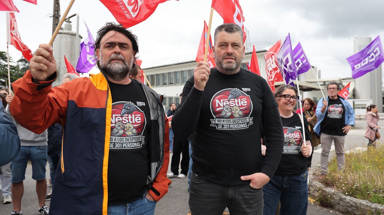 Nestlé se enroca en un ERE que el Baixo Ulla rechazará hoy en las calles