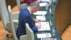Javier Ortega Smith, durante la sesi�n ordinaria del pleno del Ayuntamiento de Madrid