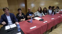 Los representantes de Sadamaior�a y BNG, durante el pleno de moci�n de censura