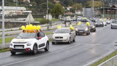 La caravana parti� de FIMO a las 11.00 horas de esta ma�ana y recorri� distintos puntos de la comarca, afectados por las deficiencias en el servicio de autob�s.