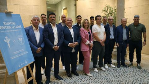 Presentacin del partido solidario Xuntos Contra o Lume, que disputarn el Celta y una seleccin de Ourense el 8 de octubre en Balados.