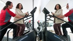 La delegada de la Xunta en A Coru�a, Bel�n do Campo, visit� el complejo deportivo municipal de Outes


