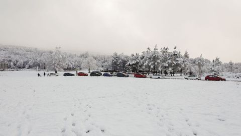 Nieve en el Alto do Vieiro de Bande