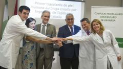 Primer trasplante de piel artificial en Espa�a