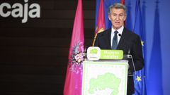 El presidente del Partido Popular, Alberto N��ez Feij�o, interviene en un acto organizado por la Asociaci�n de Familias y Mujeres del Medio Rural (Afammer) con motivo del D�a Internacional de las Mujeres Rurales, este viernes en Toledo.