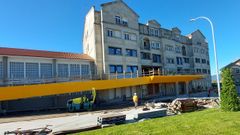 Centro Sur, en Pontevedra, donde se est�n habilitando dos plantas para la residencia de Amencer