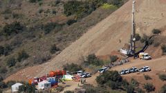 Vista del operativo desplegado para rescatar a Julen en Total�n