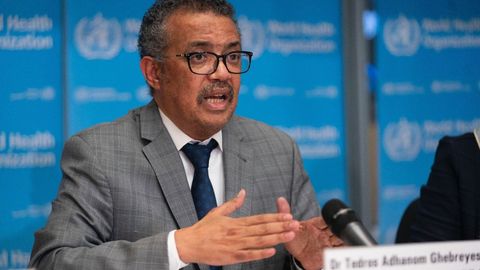 El director general de la Organizacin Mundial de la Salud, Tedros Adhanom Ghebreyesus