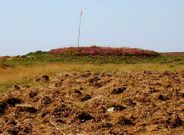 Un t�mulo megal�tico que sobresale en el terreno