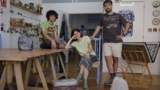 Pablo, Andrea y Miguel son los fundadores del estudio creativo Ro Ro. 