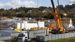 Depuradora de Os Praceres y obras previas a la instalaci�n del futuro emisario submarino