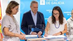 Firma de los convenios con las entidades