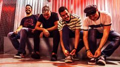 Los integrantes de la banda viguesa Los Marcianos. 