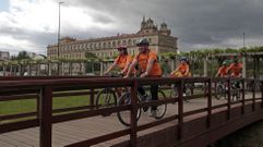 Las fotos del d�a de la bicicleta que organiz� en Monforte el ANPA del Colexio Novo
