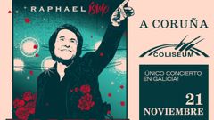 Cartel promocional de la gira �RAPHAEL�simo�.
