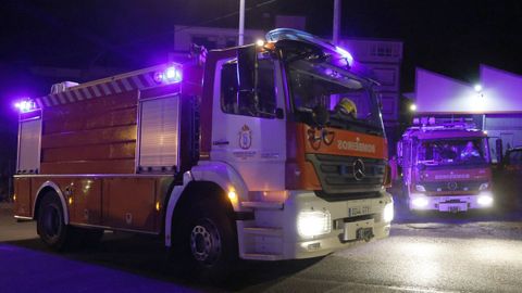Foto de archivo de una intervención de los bomberos de Viveiro