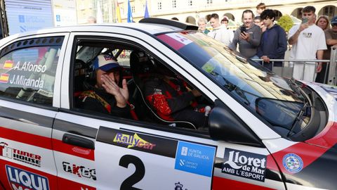 Ceremonia de salida del Rallye Rías Altas Histórico