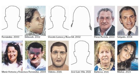 Las v�ctimas de los cr�menes sin resolver desde el a�o 2000.
