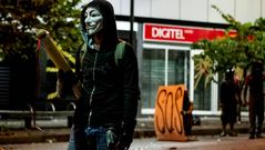 Manifestantes opositores a Maduro