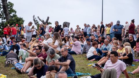 Eclipse total en Asturias desde el Parque de los Pericones, en Gij�n