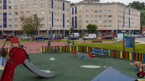 Plaza de la Sagrada Familia, en Vilaboa