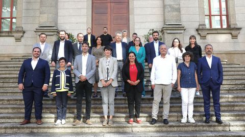 Ana Pontn y Ana Miranda se renen con medio centenar de responsables polticos y europarlamentarios de la Alianza Libre Europea en el Parlamento.