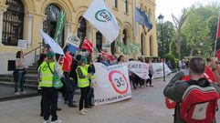 Manifestacin de funcionarios en Oviedo